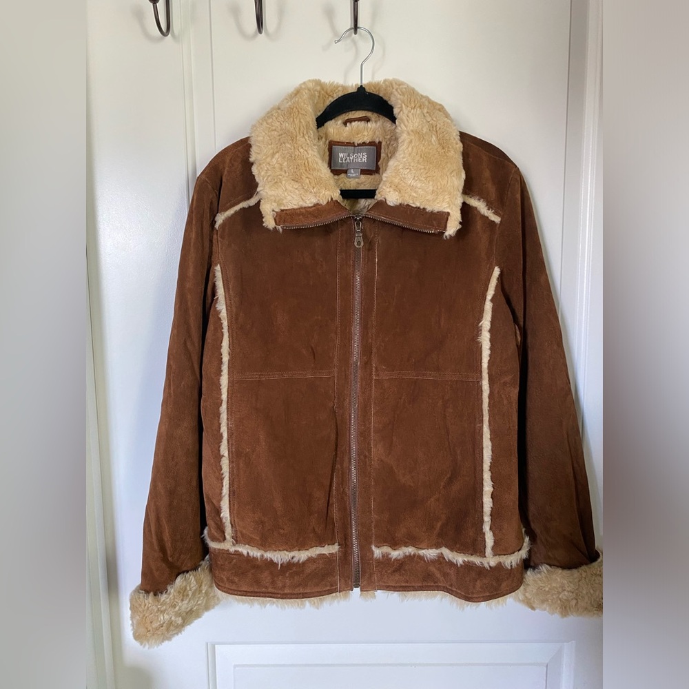 Wilson’s genuine leather suede coat